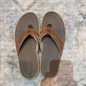 Sperry Men's Tan Flip-Flops